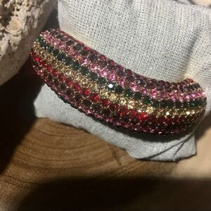 Amrita Singh Austrian Crystal Hinge Cuff Bracelet